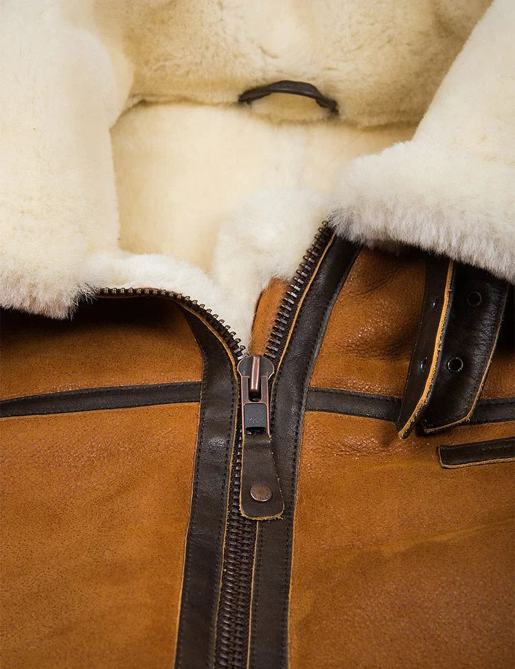 BRYAN™ | LEDER WINTERMANTEL