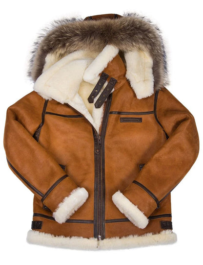 BRYAN™ | LEDER WINTERMANTEL