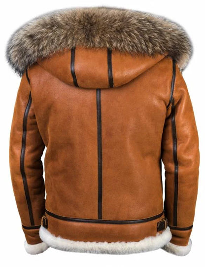 BRYAN™ | LEDER WINTERMANTEL