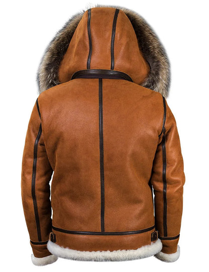 BRYAN™ | LEDER WINTERMANTEL