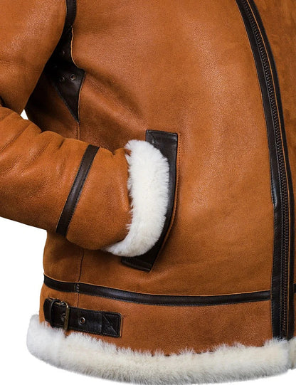 BRYAN™ | LEDER WINTERMANTEL